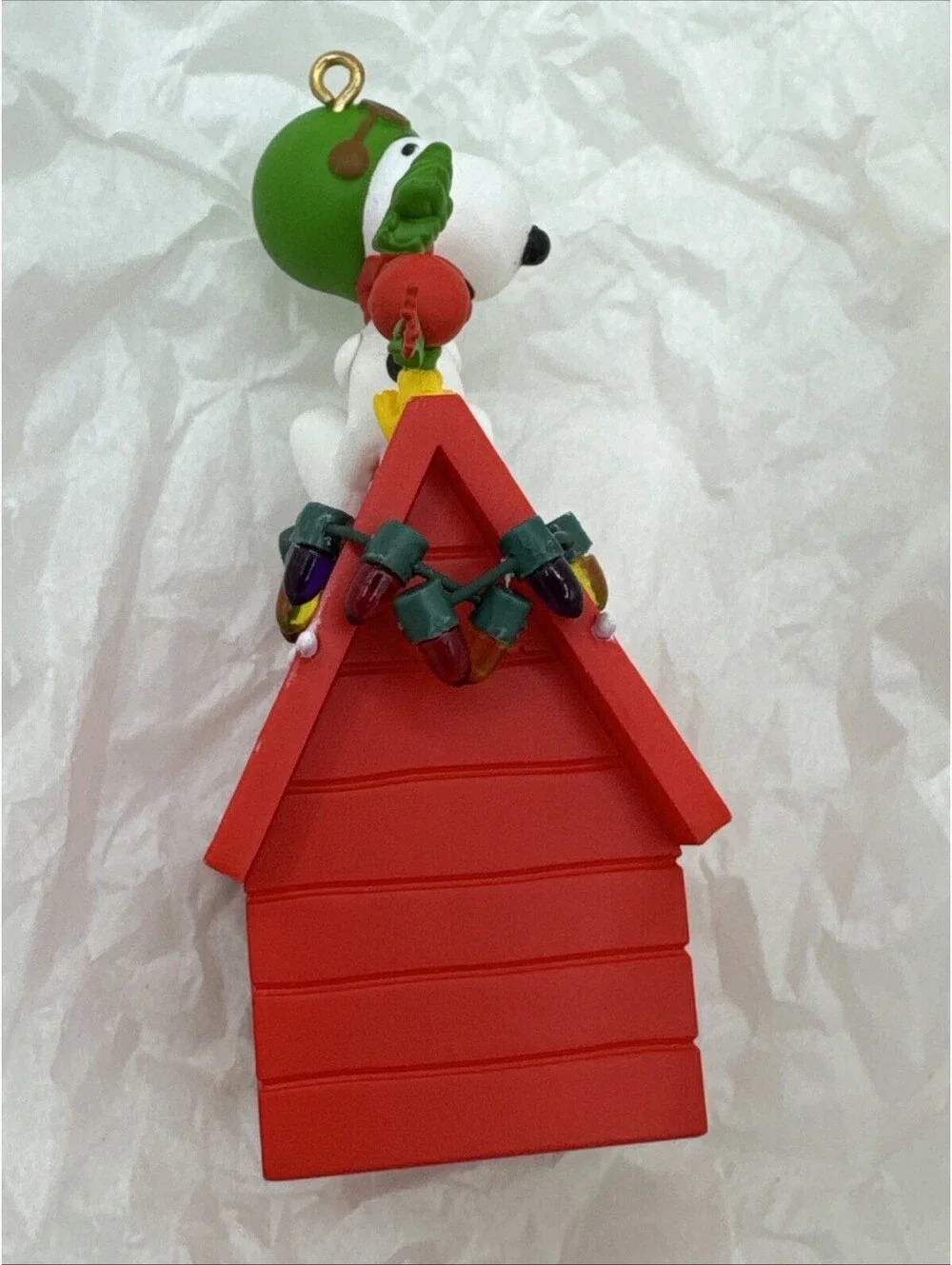 2010 Hallmark A Pair of Aces Ornament Snoopy Woodstock Peanuts Dog House New